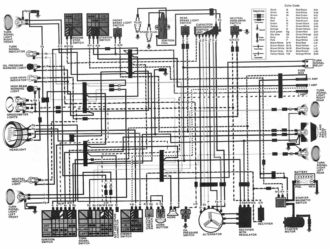 A collection of classic Honda wiring diagrams